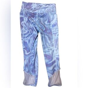 All in Motion lavender psychedelic Swirl Pattern Leggings girls size large